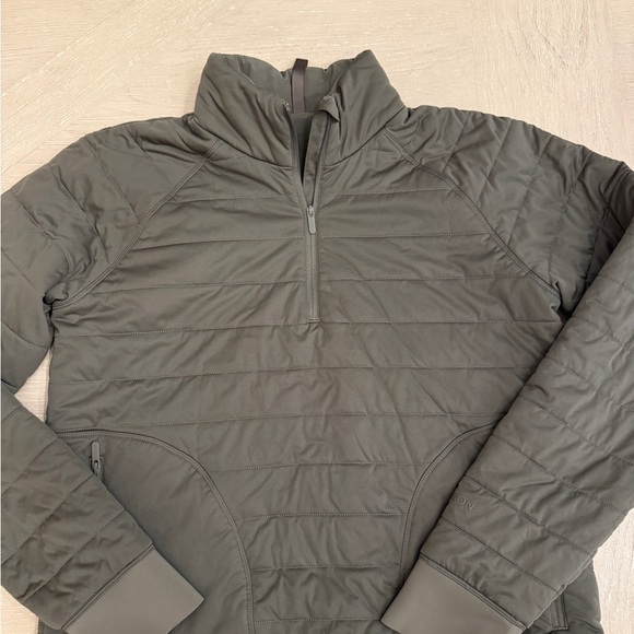 Lululemon dynamic movement 1/2 zip Green Fall School Football - Picture 4 of 14